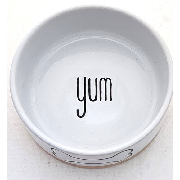 PET BOWL-Dog-Food-Water-Simple Design-Wood Bottom-Small - Picture 5 of 8